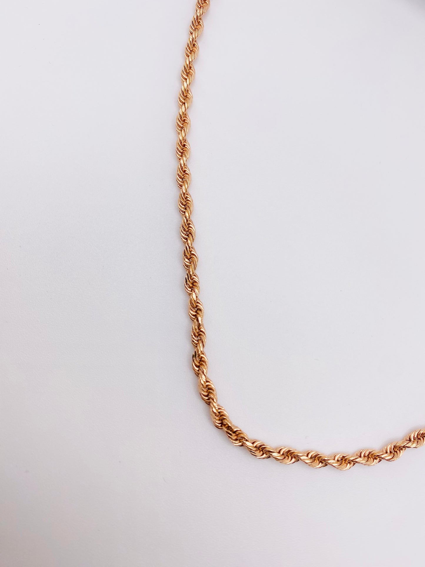 Cadena soga rose 14k