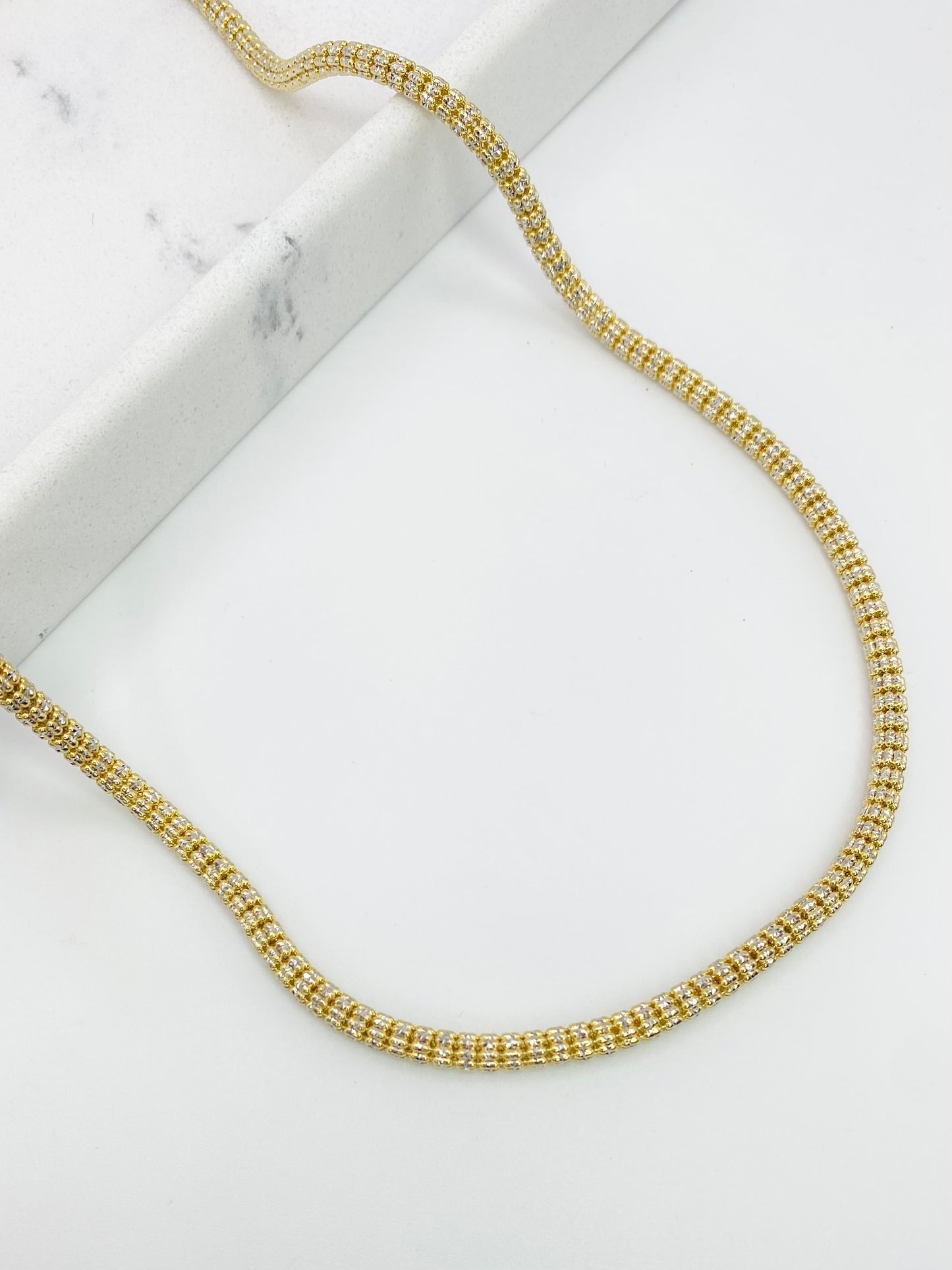 Cadena luna ice 14k