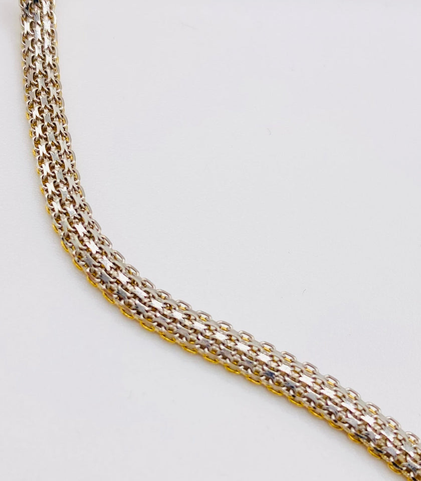 Cadena snack 14k,  40cm x 3.7MM