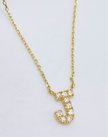 Cadena letra 14k, 45cm