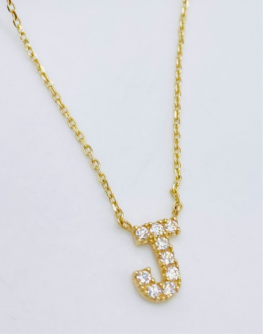 Cadena letra 14k, 45cm