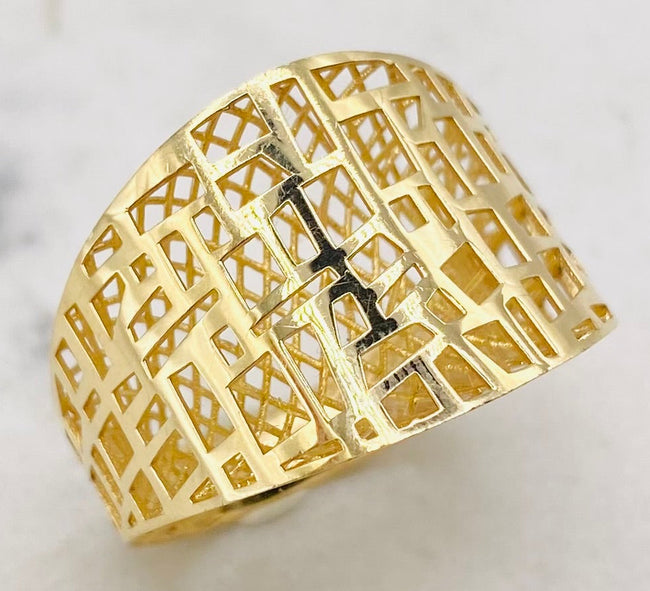 Anillo fígaro 14k, talla#17