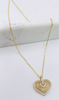 Cadena corazón 14k, 45cm x 0.6 mm