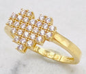 Anillo corazón talla#15, 14k