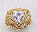 Anillo triángulo talla#25, 14k