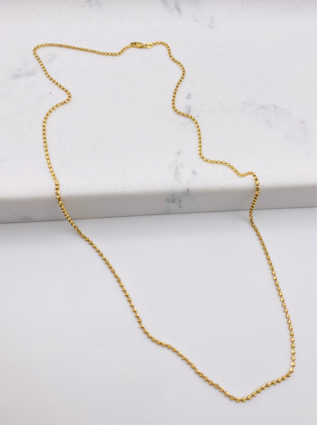 Cadena luna 14k, 60cm x 1.8mm