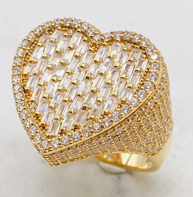 Anillo corazón talla22, 14k