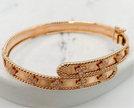 Pulsa oro rosado 14k, talla 17