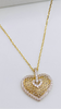 Cadena corazón 14k, 45cm x 0.6 mm