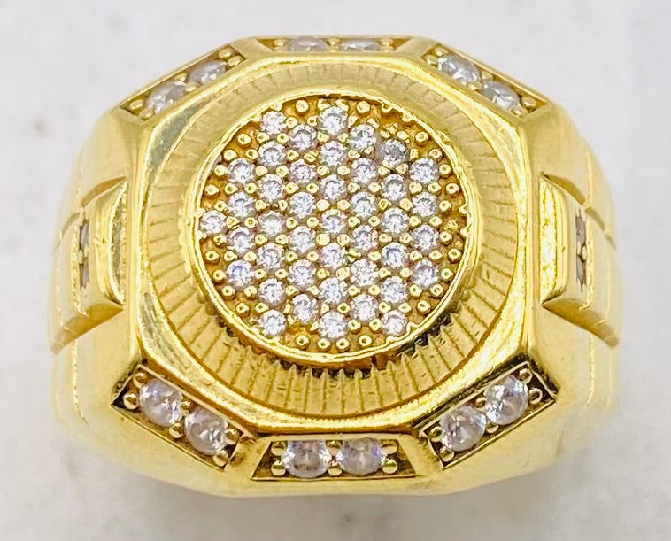 Anillo redondo talla26, 14k