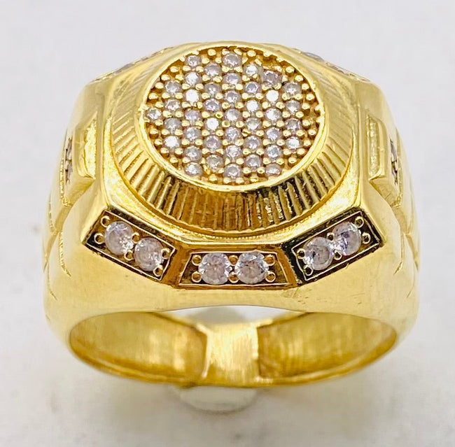 Anillo redondo talla26, 14k