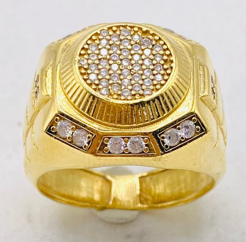Anillo redondo talla26, 14k