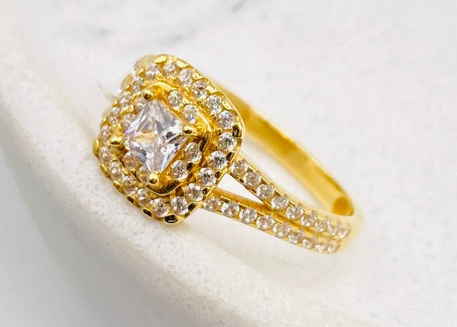 Anillo compromiso talla#18 18k