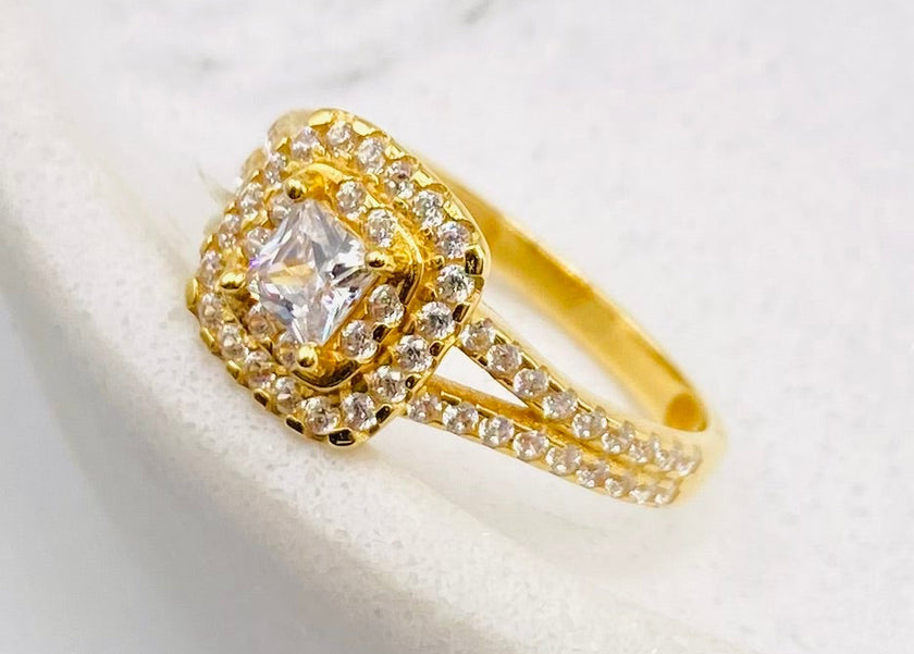 Anillo compromiso talla#18 18k