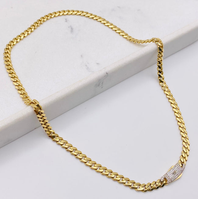 Cadena Mónaco 14k, 60cm x 3.7MM