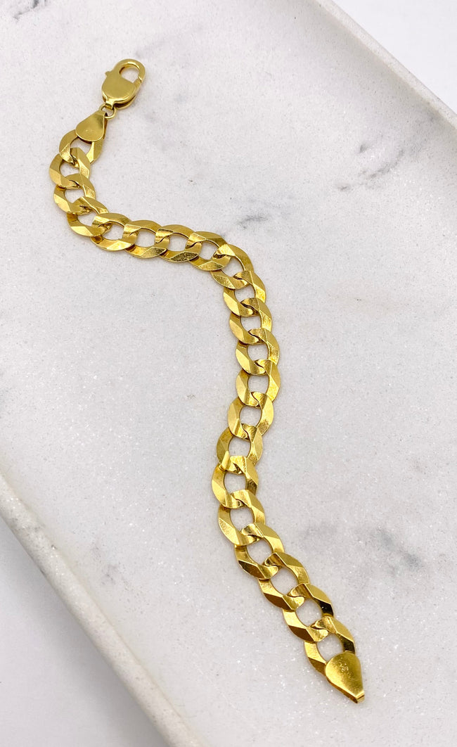 Guillo cubano 14k, 21cm x 11mm