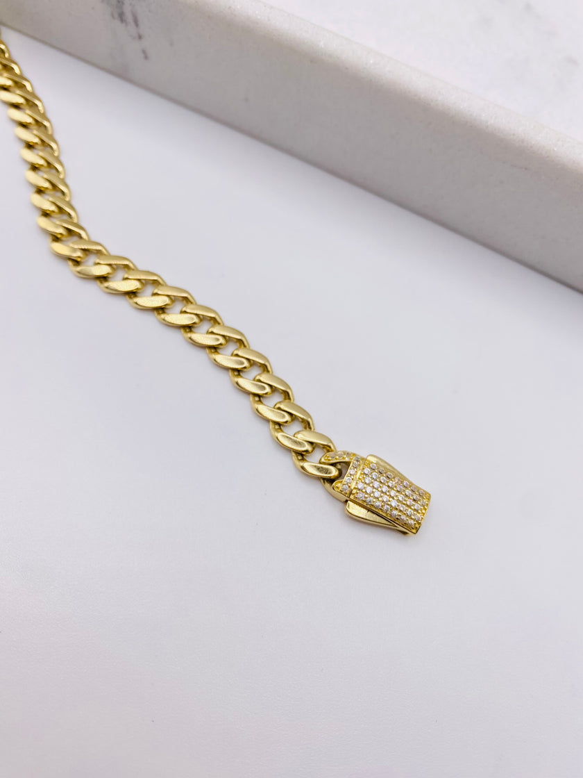 Guillo Mónaco 14k, 19cm x 6.7mm