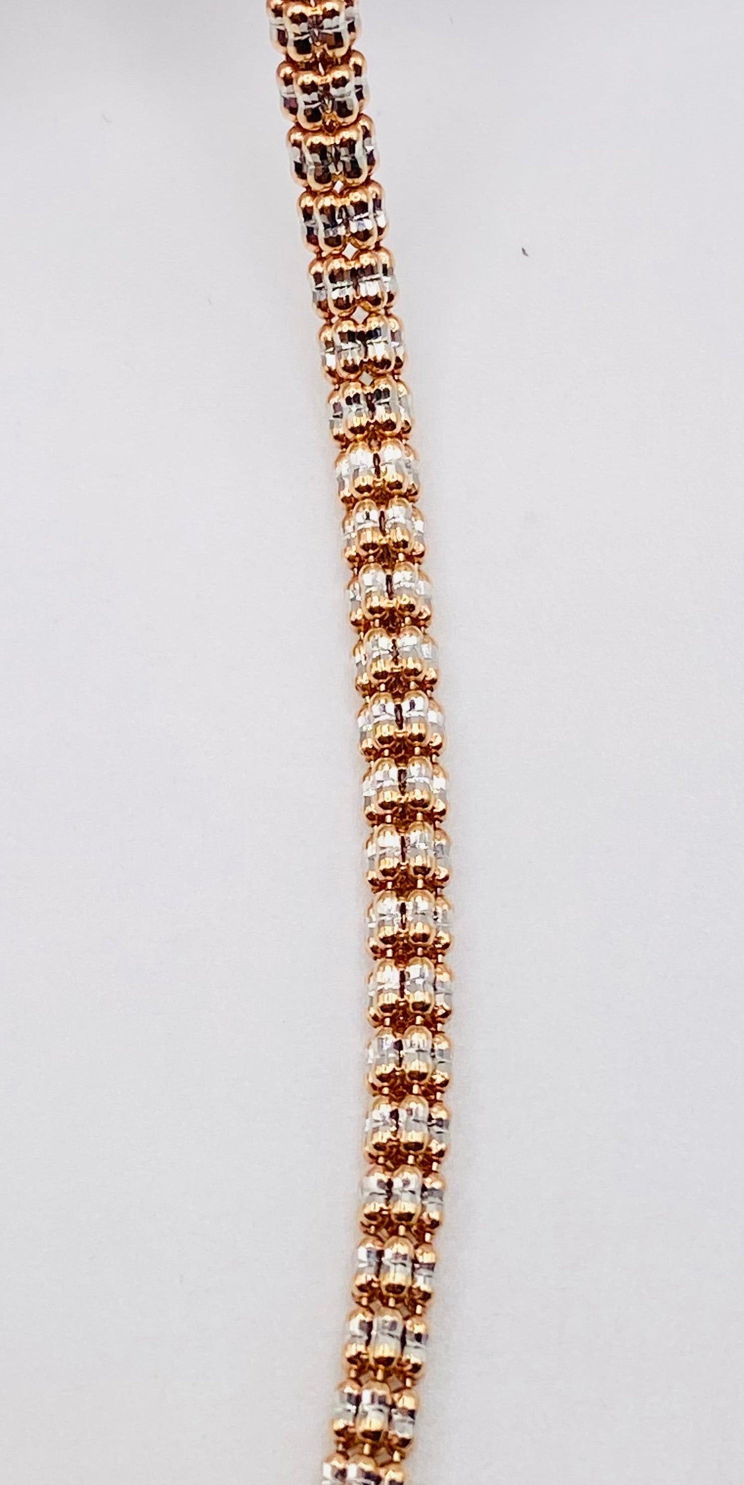 Luna ice rosa 14k, 60cm x 3.4mm