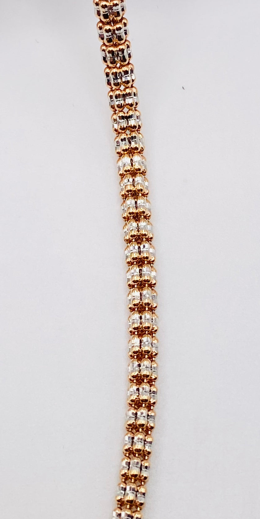 Luna ice rosa 14k, 60cm x 3.4mm