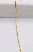 Cadena cubana 14k, 46cm x 1.6mm