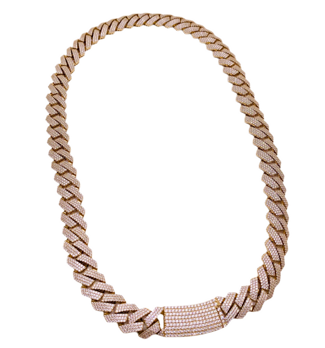 Mónaco con piedra 14k, 55cm, 13.4mm