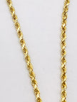 Cadena soga con medalla 14k, 50cm