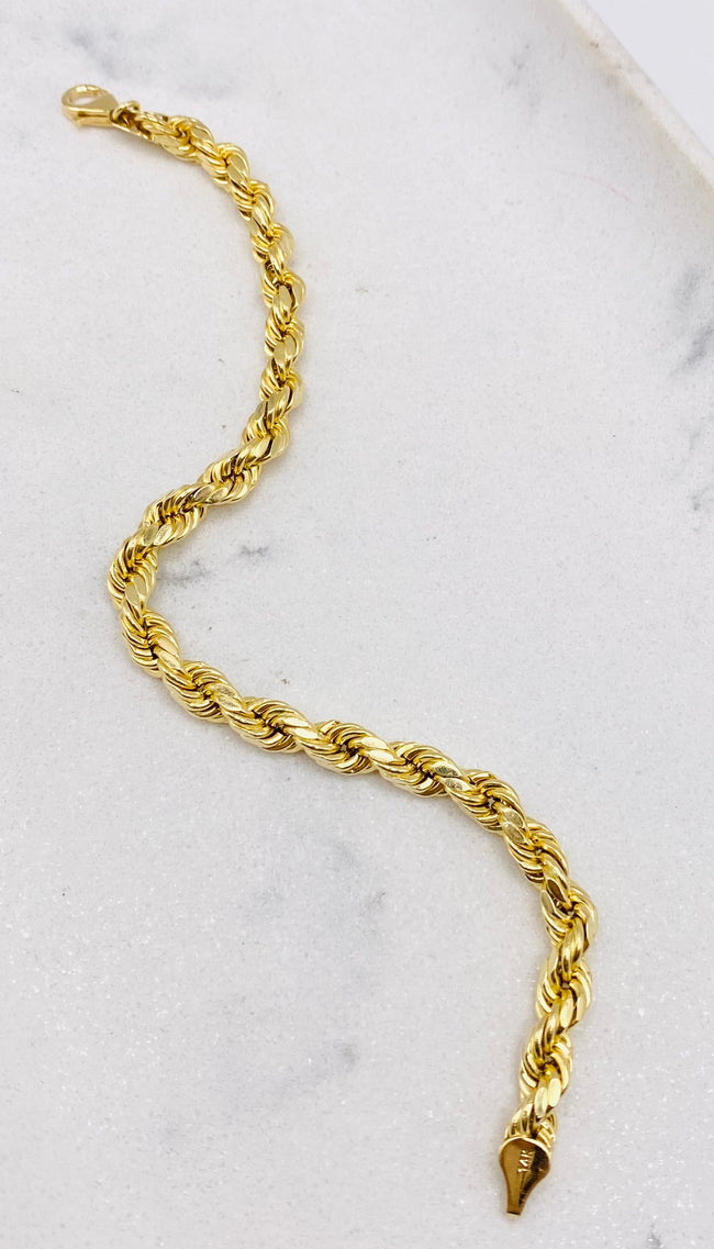 Guillo soga 14k, 20cm x 2.8mm
