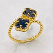 Anillo tipo vancleef talla17, 14k