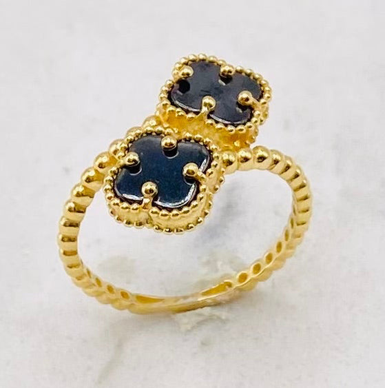 Anillo tipo vancleef talla17, 14k