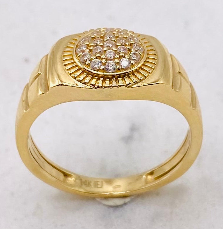 Anillo talla#25, 14k