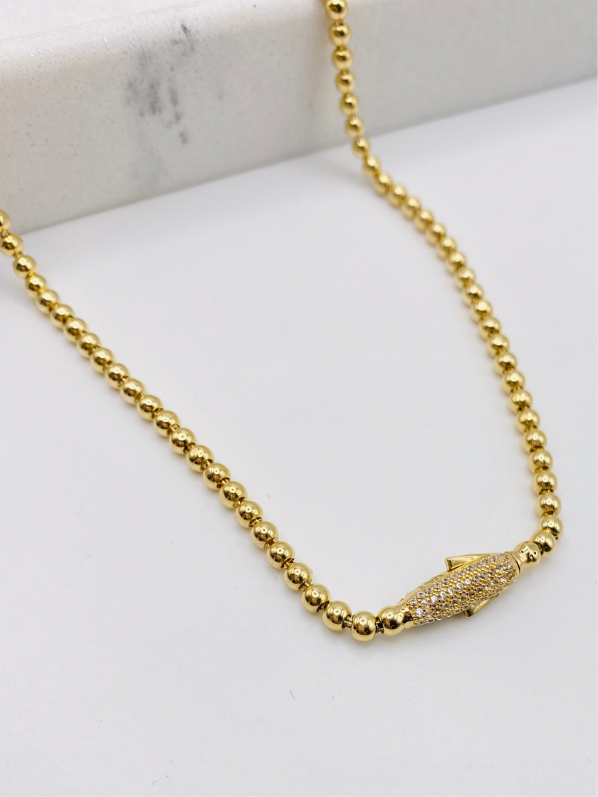 Cadena luna 14k, 45cm