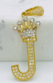 Medalla letra 18k,  4cm x 1cm