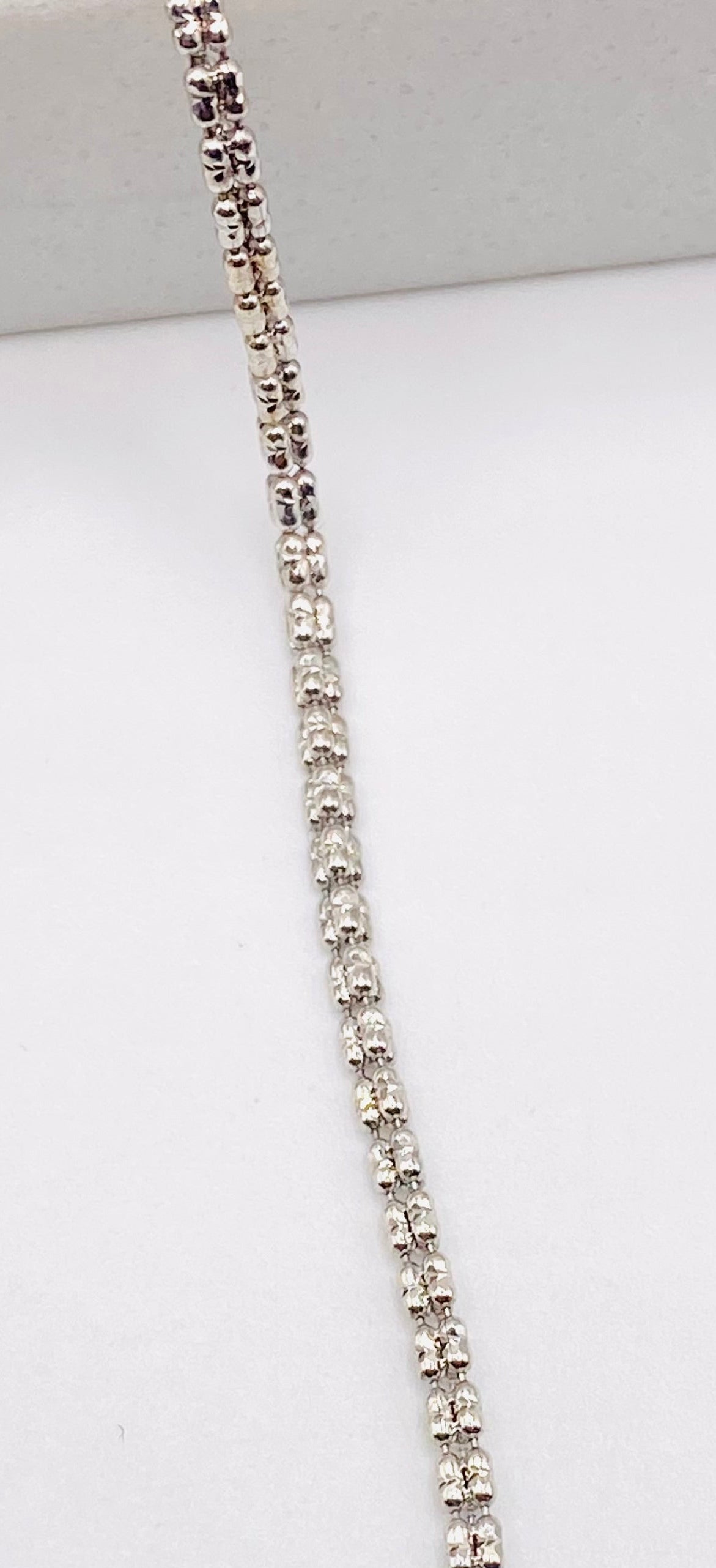 Luna ice blanca 14k, 50cm x 2mm