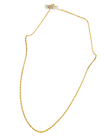 Cadena tejido soga 14k, 45cm x 1.5mm