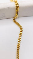 Cadena milanes 14k, 60cm x 3.4mm