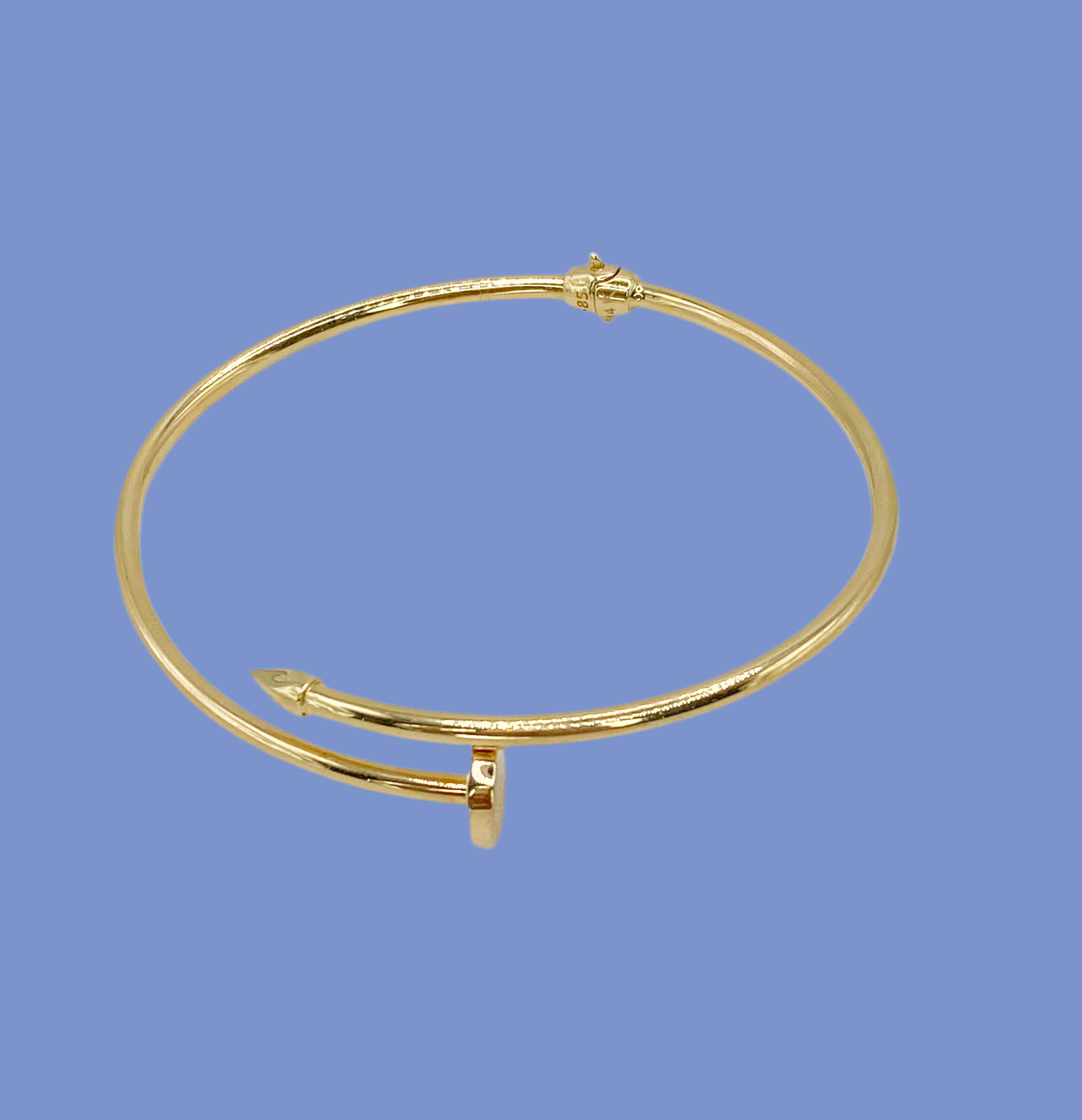 Pulsa clavo 14k, talla 18