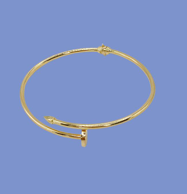 Pulsa clavo 14k, talla 18