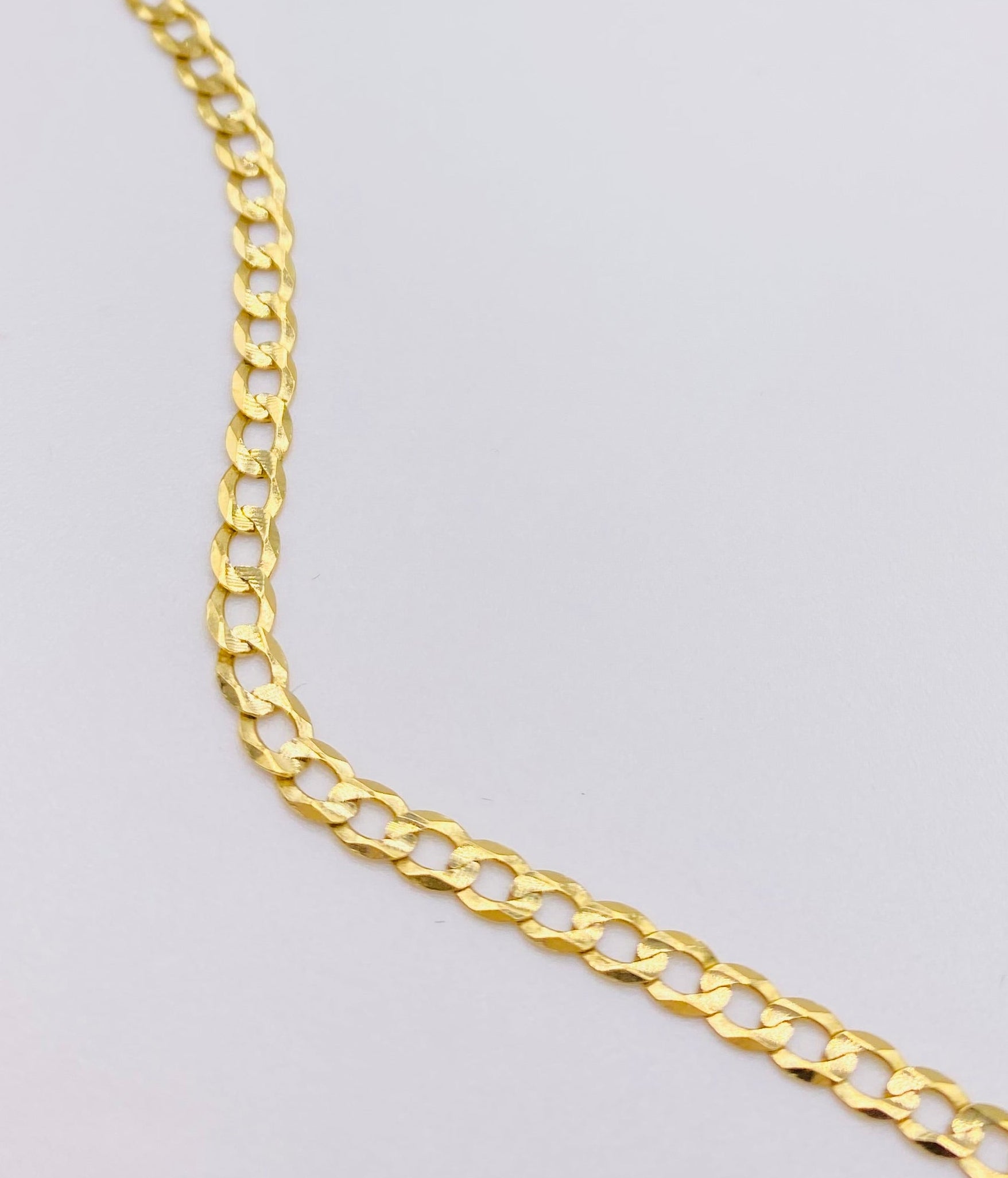 Cadena cubana 14k, 55cm x 2.2MM