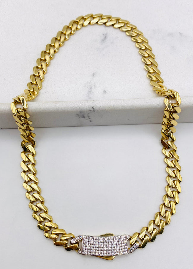 Choker Monaco 18k, 40cm x 8.4mm