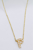 Cadena letra 14k, 45cm