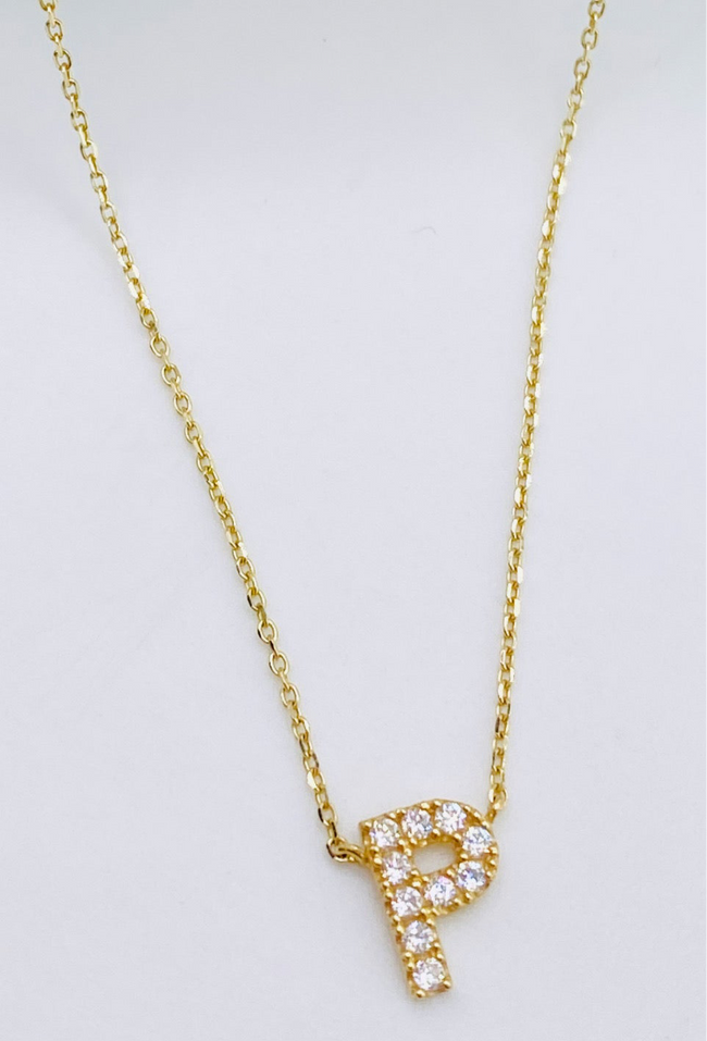 Cadena letra 14k, 45cm