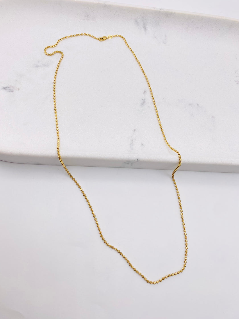 Cadena luna 14k, 60cm x 1.8mm