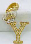 Medalla letra 18k 4cm x 2cm