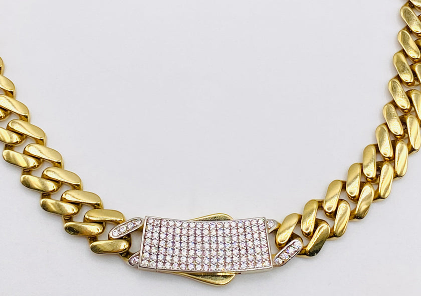 Choker Monaco 18k, 45cm x 8.4mm