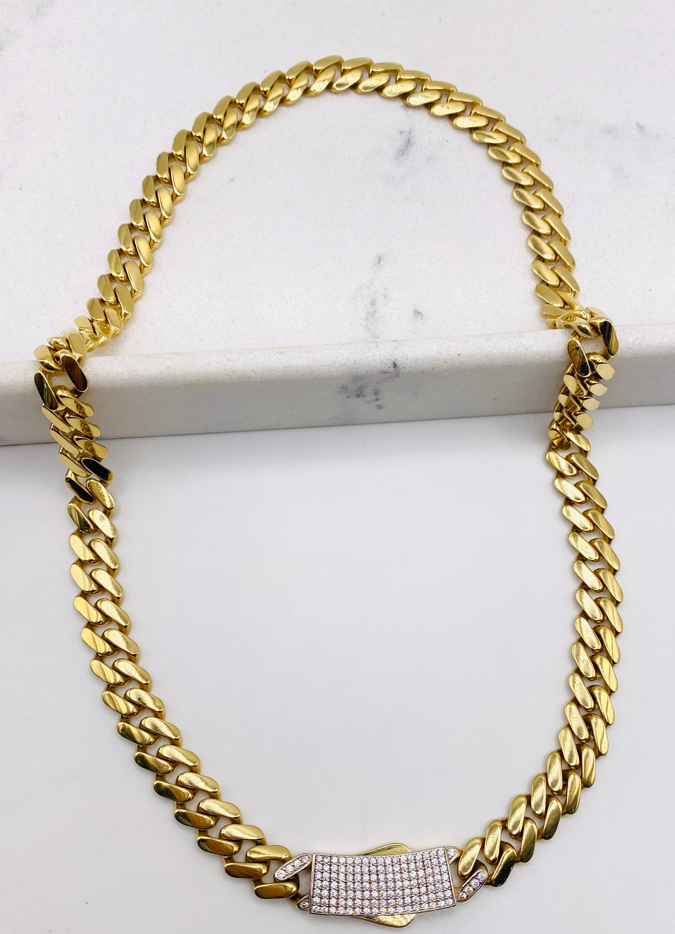 Choker Monaco 18k, 45cm x 8.4mm