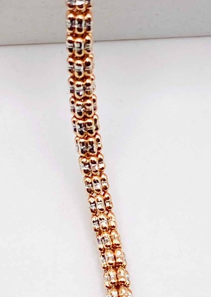 Luna ice rosa 14k, 60cm x 3.3mm