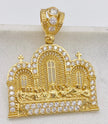 Medalla santa cena 14k, 4cm x 3.5cm