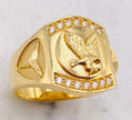 Anillo águila talla#25. 14k,