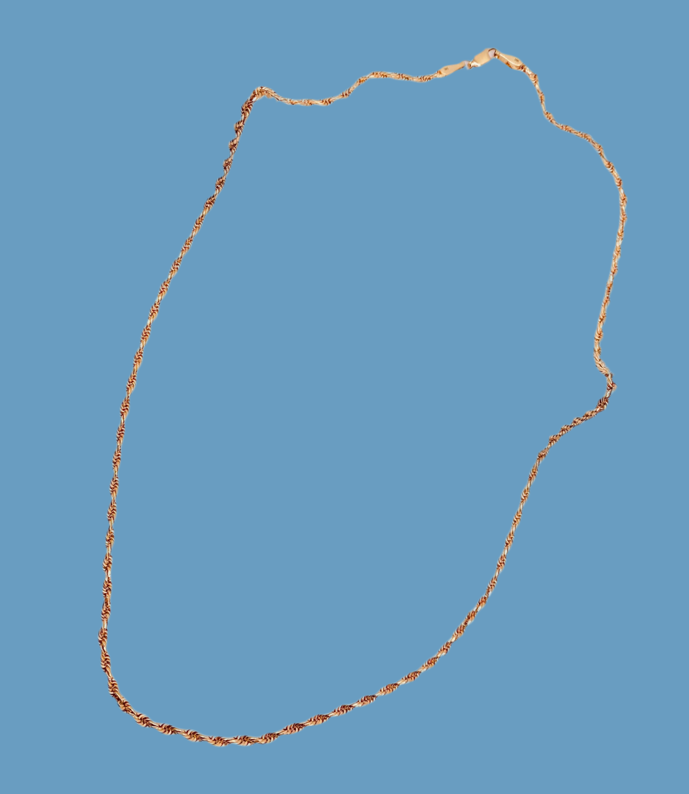 Cadena soga rose 14k