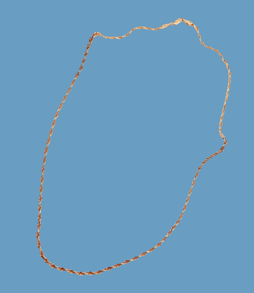Cadena soga rose 14k